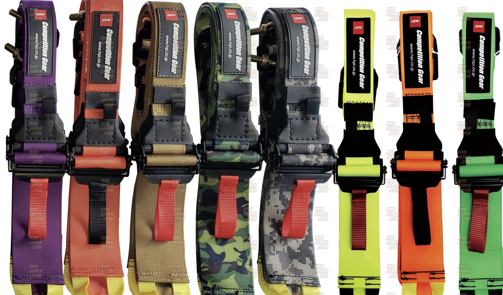 HPI Competition Gear 6-Point FHR System Racing Harness Seat Belt - Camouflage